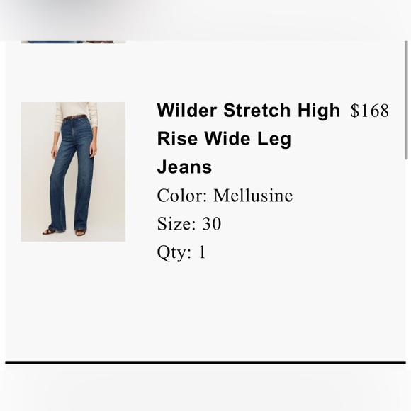 Reformation wide leg jeans - WORN 1x - Picture 3 of 6